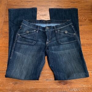 Rock & Republic Kiss Boot Cut Jeans Women’s 2004 Dark Wash Flare Y2K Size 30